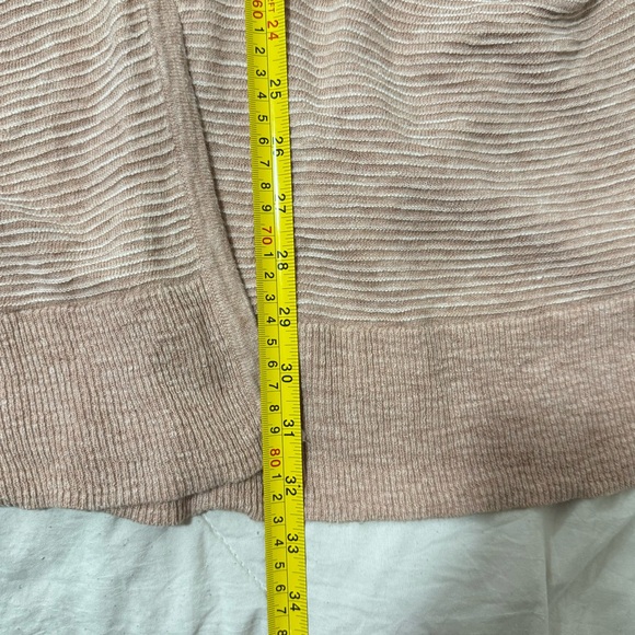 Madewell Knit Duster Long Ribbed Texture Cardigan Powder Pink Women’s Size M - Picture 9 of 10